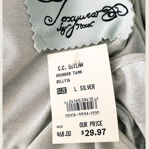Foxywear Shimmer Tank NWT - Picture 8 of 8